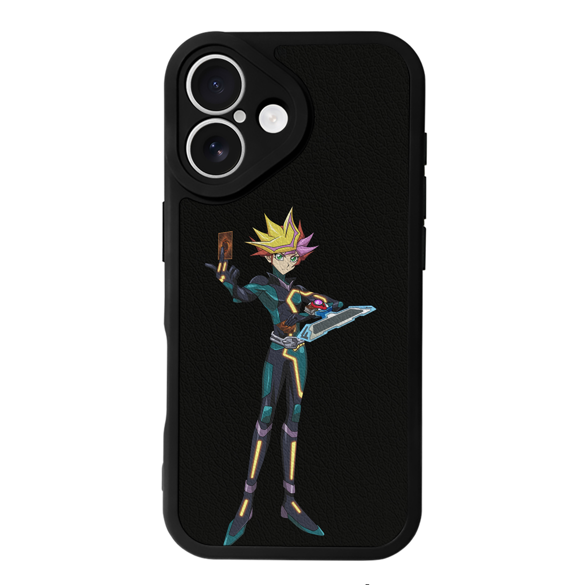 遊☆戯☆王 Yu-Gi-Oh! 【iPhone 16シリーズ対応】シリコンスマホケース（レザー調） 材質：シリコン